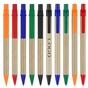 New ABS ECO-Friendly Kraft Paper Ballpoint Pen