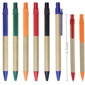 Custom Logo Recycled Eco-friendly Ballpoint Pens