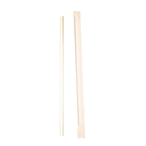 7.75" White Paper Straw