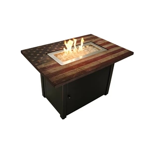 Endless Summer-AMERICANA Rectangular LP Gas Outdoor Fire Pit