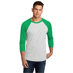 Next Level Apparel Unisex Tri-Blend 3/4-Sleeve Raglan Tee.