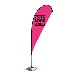 9ft Flag Tear Drop Shaped Banner Sign