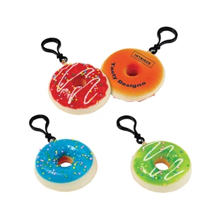 Custom Logo Squishy Donut Clip-Ons