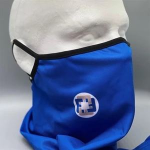 Adult Face Bandana Neck Gaiter with Ear Loops