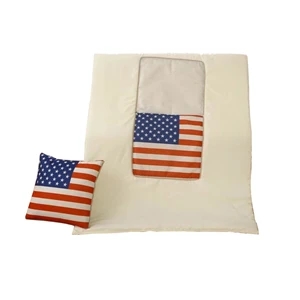 Custom Logo 2 in 1 Travel Blanket Throw Pillow