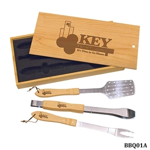 Laserable BBQ Gift Sets in a Variety of Finishes