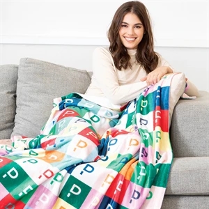 Custom Logo Tahoe Microfleece Throws