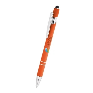 Velvet Soft Touch Stylus - Full Color Imprint