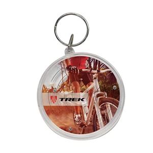 Clear Round Maze Puzzle Keychain