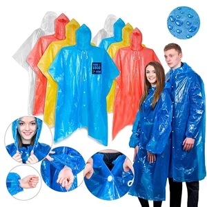 Disposable Ponchos with Long Sleeve (Thickness)