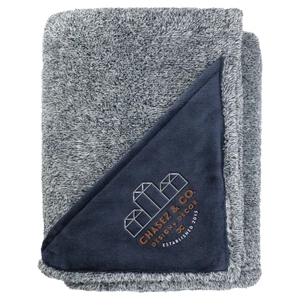 Heathered Fuzzy Fleece Blanket