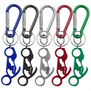 Motorcycle Shaped Bottle Opener Key Holder and Carabiner