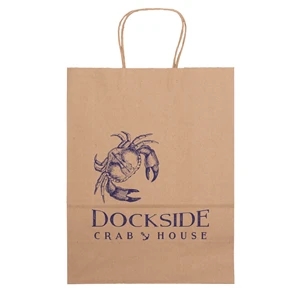 Eco Jenny - Kraft-Brown Shopper - Flexo Ink Print