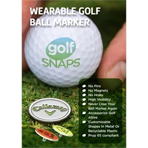 golfSNAPS Wearable Golf Ball Marker