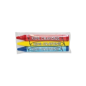 3 Pack Cello Wrapped Crayons