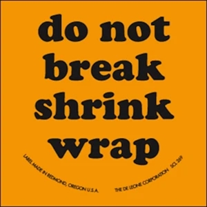 Do Not Break Shrink Wrap Labels
