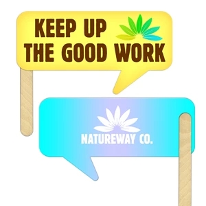 Thought Bubble Full Color Mini Hand Fan (2 Sides)