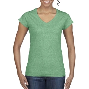 Gildan 100% Cotton Preshrunk Softstyle Ladies V-Neck T-Shirt