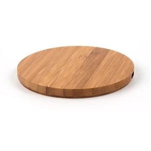 Custom Logo Bamboo Wireless Phone Charger