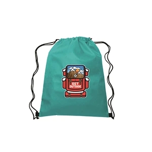 13"w x 16.5"h Drawstring Non-Woven Bag- 4 Color