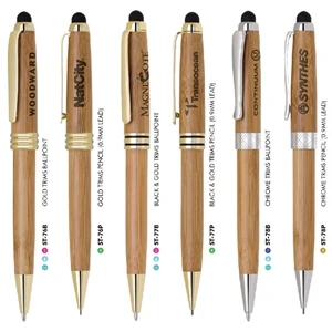 Bamboo Eco-Friendly Stylus & Ballpoint