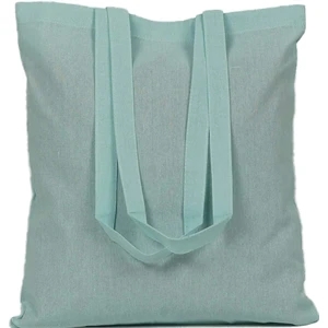 Free Imprint + Free Shipping Azure Color Recycled Cotton Bag