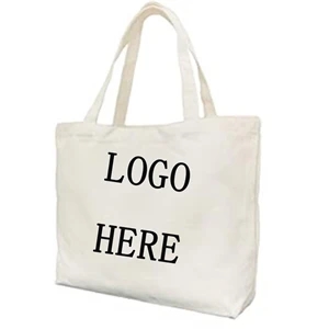 Promotional Reusable Natural Cotton Canvas Shopping Bag