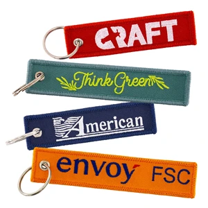 Embroidered Flight Keytag Keychain