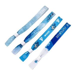 Disposable Full Color Fabric Wristbands