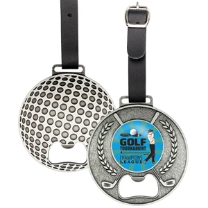 Golf Bag Tag Bottle Opener