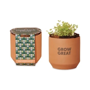 Modern Sprout® Tiny Terracotta Grow Kit Good Luck Clover