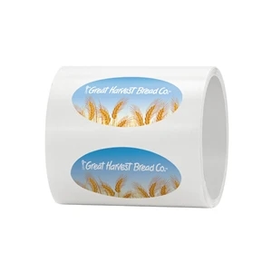 4" x 2" Oval Roll Labels