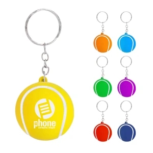 Tennis Key Ring PU Toy Stress Ball