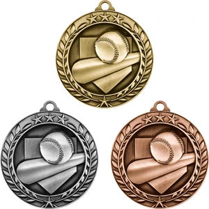 Stock Small Academic & Sports Laurel Medals