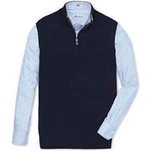 Peter Millar Men Quarter Zip Vest