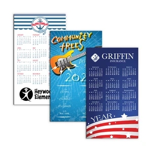 Large Magnetic Calendar 4" x 7" 30 Mil.