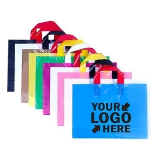 PE/PVC plastic handle Shopping Bag accept custom logo