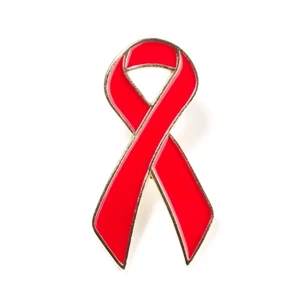 Red Awareness Ribbon Lapel Pin