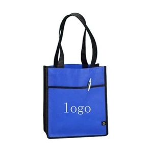 Non-Woven Tote Hand and Shopping Bag with Pocket