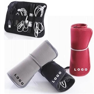 Neoprene Roll-Up Cable Organizer