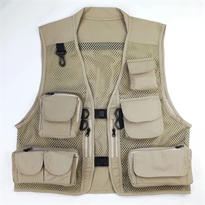 XXL Plus size Lightweight Multi pocket vest