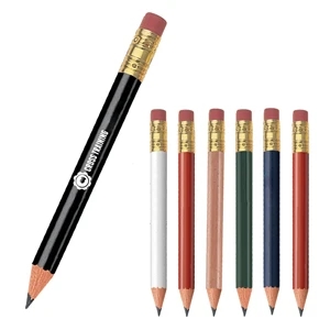 Cylindrical Golf Pencil with Eraser