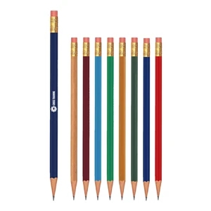 Branded Hex Pencil with Pink Eraser