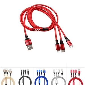 Three-in-one Mobile Phone Charging Cable