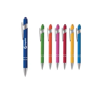 Ellipse Softy Brights w/Stylus - Laser Engraved - Metal Pen