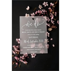 Acrylic Wedding Invitations