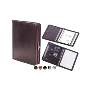 Extreme - Leather File Padfolio With Interior File Pocket And 8.5" X 11" Lined Tablet