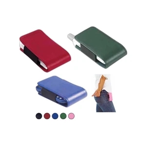 Leather Accessory Holder For Cell Phones, Pdas, Mp3 Players And Digital Cameras
