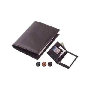Jot-this - Leather Jotter With Pen Loop, Business Card/credit Card Slots And Billfold