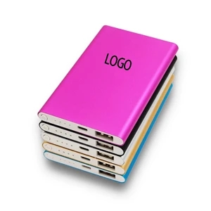 Custom Logo Slim Metal Power Bank